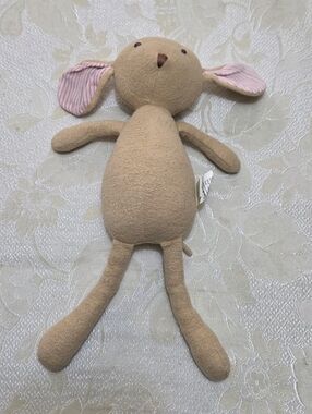 2012 Hazel Village Annicke Mouse Tan #1150 Red White Striped Ears Plush Toy Doll